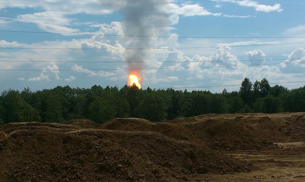 фото Днем 8 июля в Торжокском районе произошел разрыв газопровода