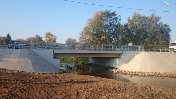 фото Введен в эксплуатацию мост через реку Шлина на трассе М-10