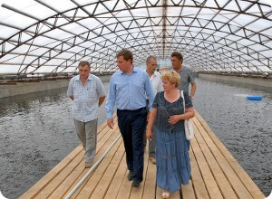 В Кимрском районе продолжается строительство уникального рыбоводческого комплекса