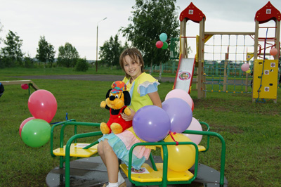 Новая детская игровая площадка для воспитанников Тверской школы-интернат 1