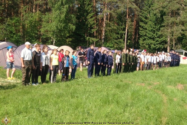 Открытие региональных соревнований Тверской области Школа безопасности и полевого лагеря Юный спасатель