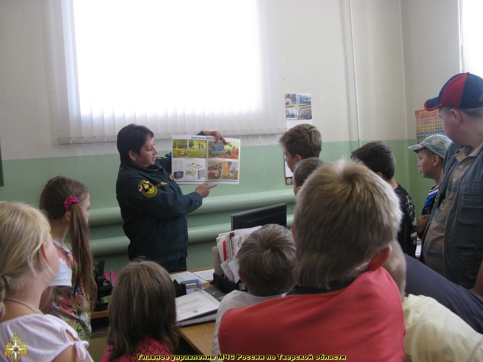 Проведение занятий на противопожарную тематику в детских учреждениях Тверской области