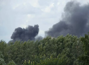 Пожар в Заволжском районе Твери