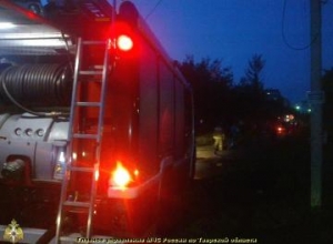 фото Пожарные Тверского гарнизона пожарной охраны спасли из горящего помещения мужчину