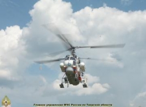 Санитарный вылет вертолета КА-32А в ЦРБ г. Кашин