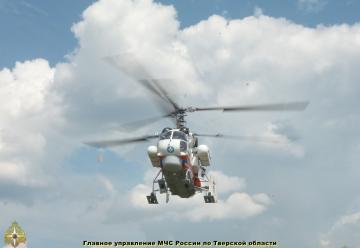 Санитарный вылет вертолета КА-32А в ЦРБ г. Кашин