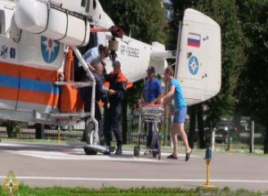Санитарный вылет вертолета КА-32А в город Кашин Тверской области