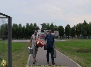 Санитарный вылет вертолета КА-32А в Калязин