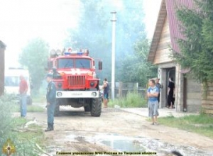 фото Пожар в Калининском районе