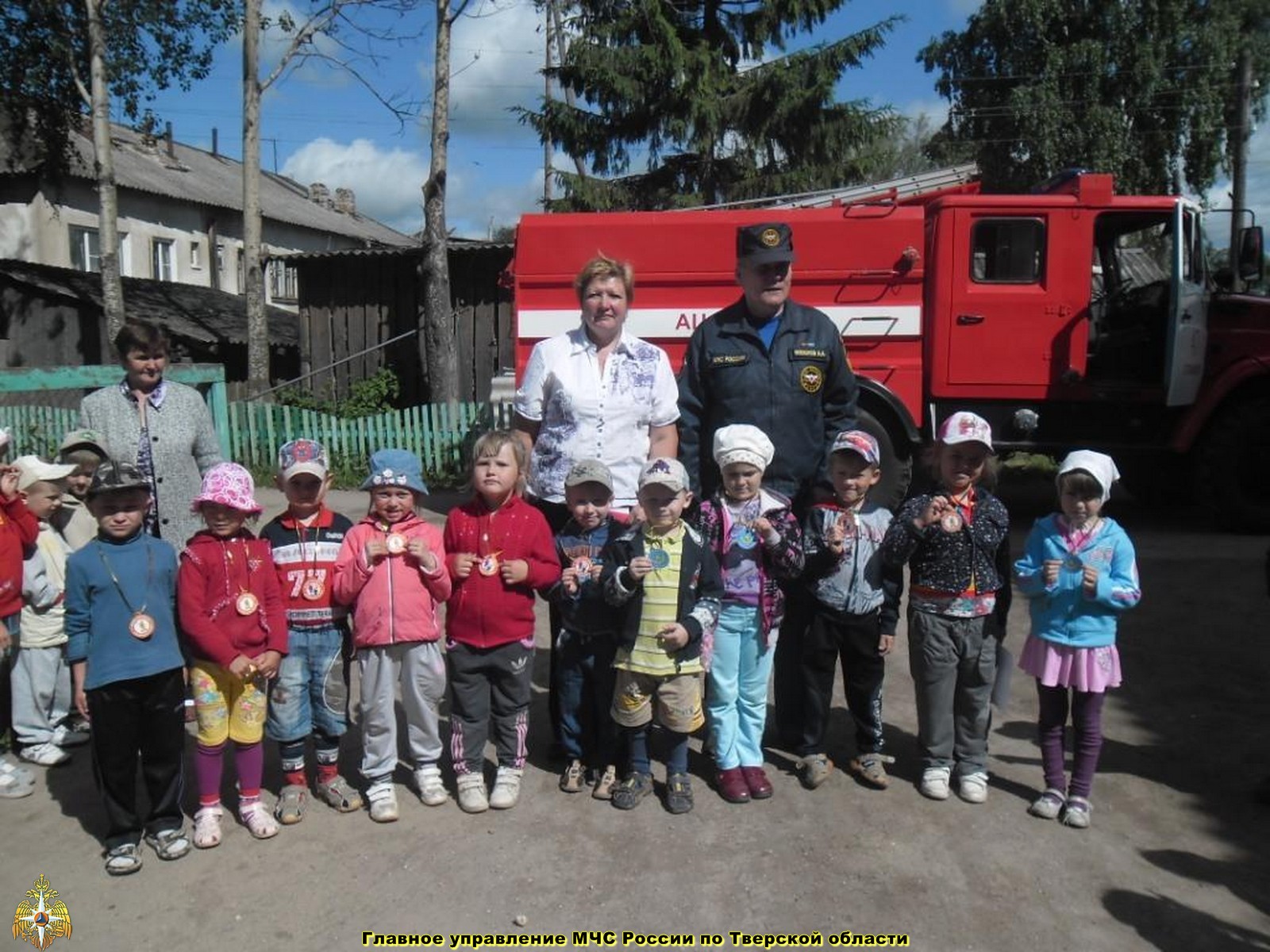 В детском саду Сандовского района прошла викторина Юные пожарные спешат на помощь