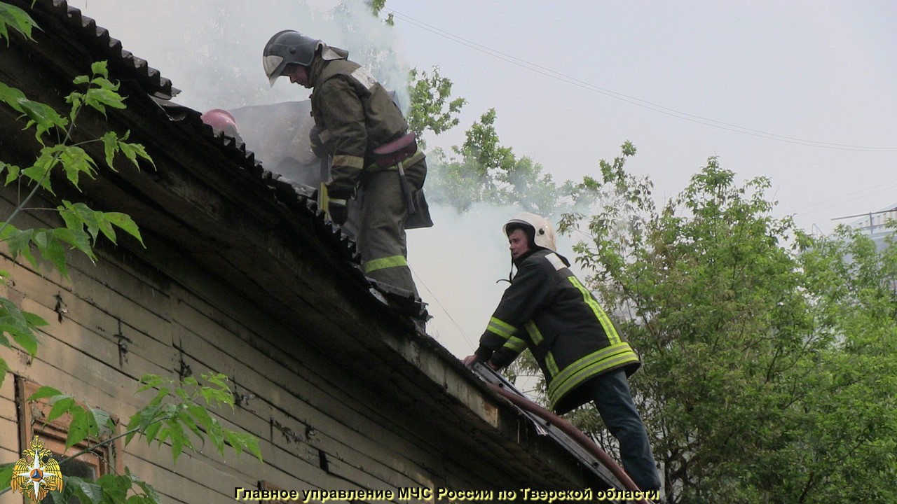 Возгорание в Московском районе города Твери