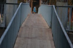 Благоустройство: Ремонт пешеходного моста через Волгу