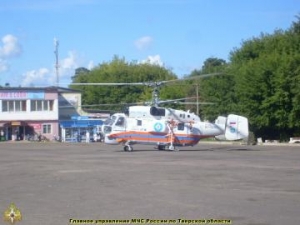 фото Санитарный вылет вертолета КА-32А в ЦРБ п. Максатиха