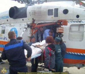 Санитарный вылет вертолета КА-32А в г. Кимры Тверской области