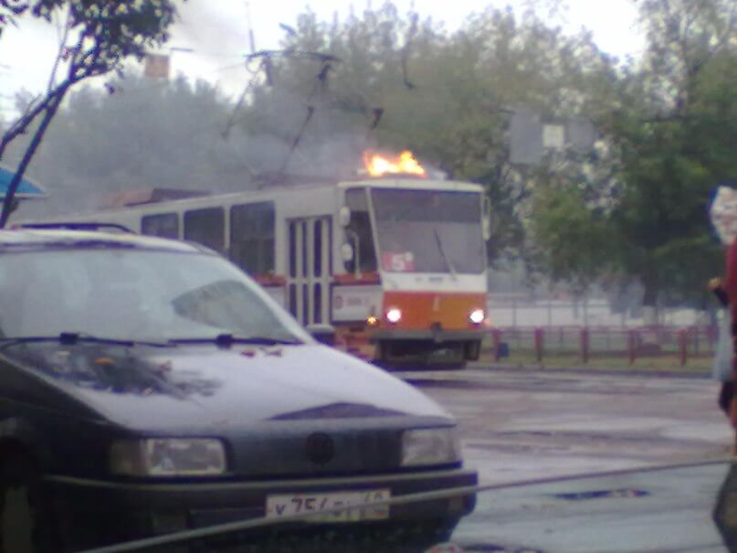 фото В Твери снова горел трамвай