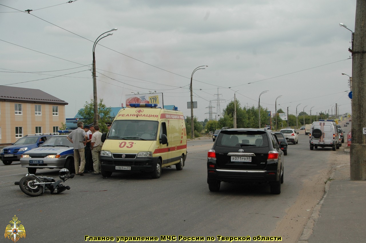 В Затверечье в результате ДТП пострадала водитель мотоцикла