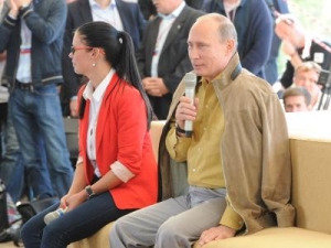 Владимир Путин в диалоге с молодежью Селигера 2013
