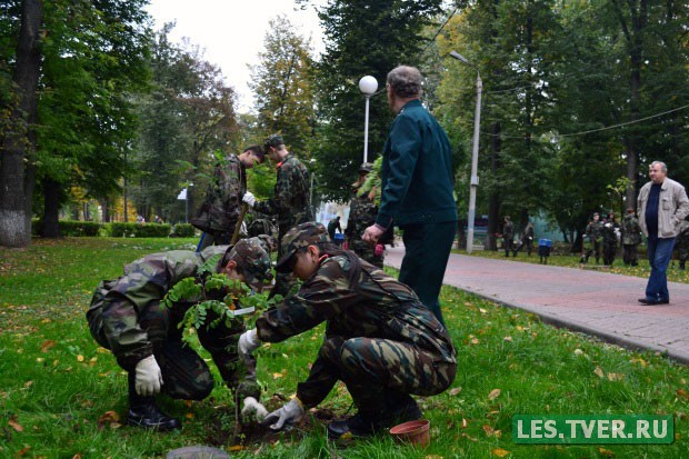 В День работников леса в Городском Саду г. Твери прошла акция "Посади дерево!"