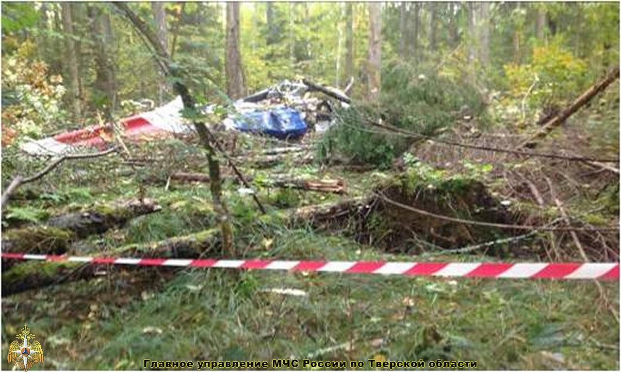 В Старицком районе Тверской области обнаружены обломки вертолета AGUSTA 119