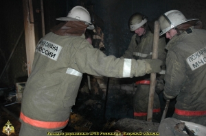 Пожар в Калининском районе