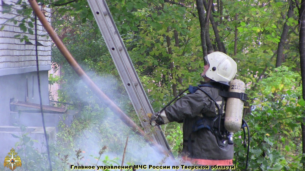 Пожар в Пролетарском районе г. Твери