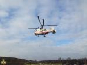 Санитарный вылет вертолета КА-32А МЧС России в город Старица