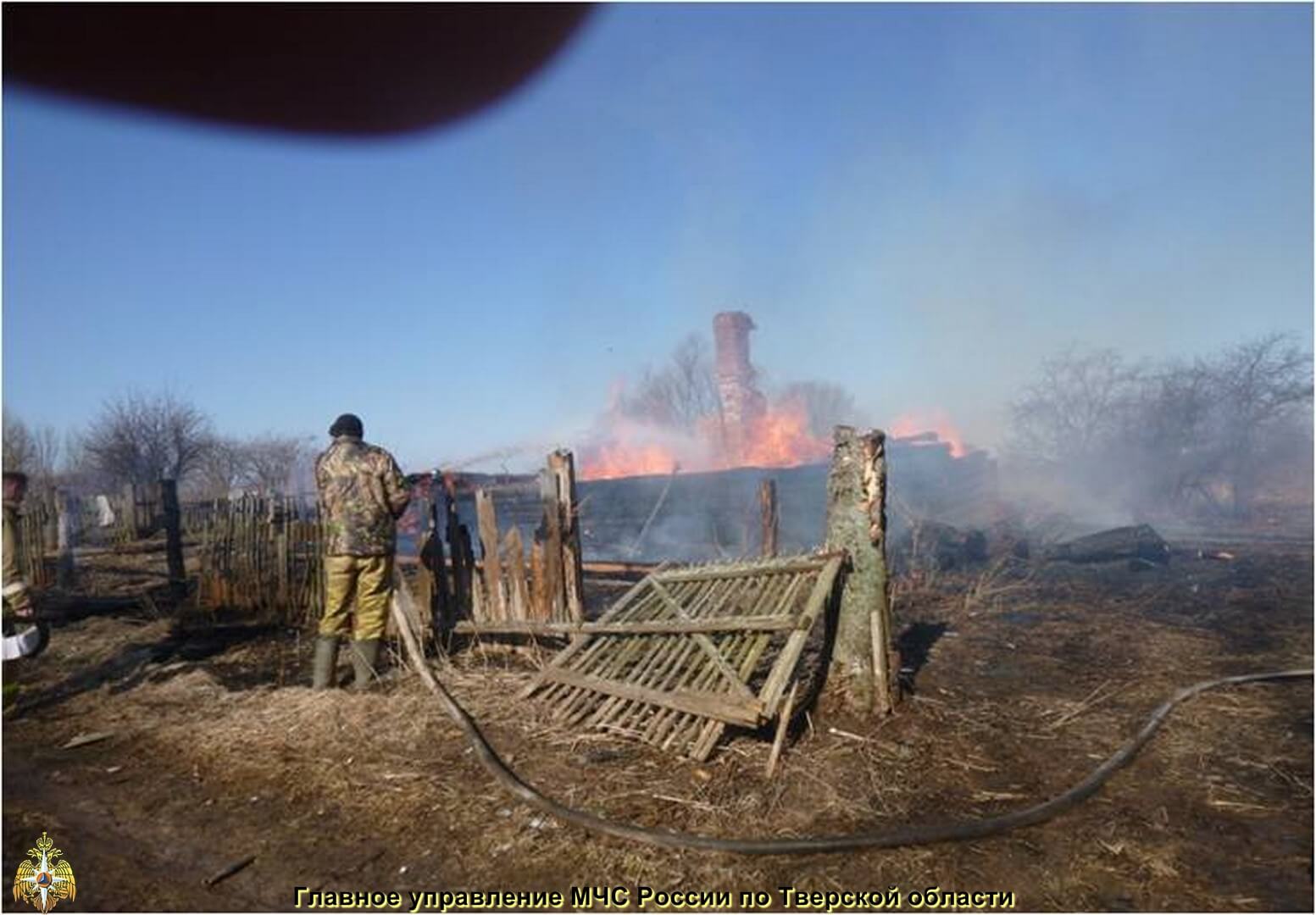 фото Пожар со смертельным исходом в Молоковском районе