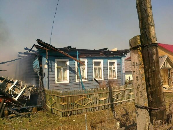 На масштабном пожаре в деревне Цирибушево удалось отстоять 37 домов из 45