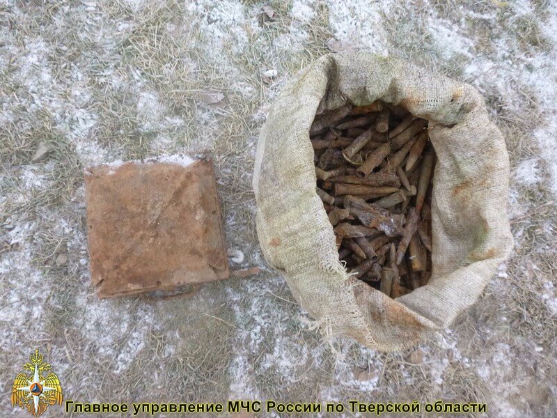фото В Ржевском и Конаковском районах сотрудники АСС обезвредили 1204 снаряда времен ВОВ