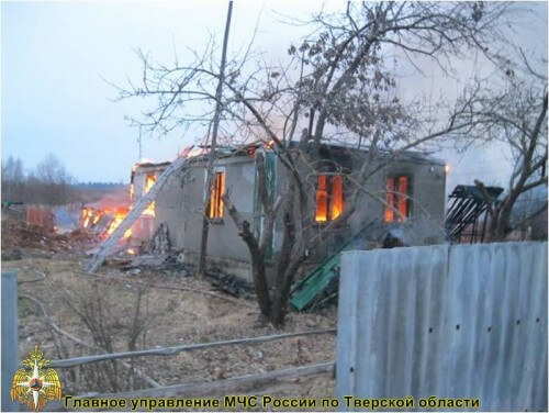 фото В Конаковском районе произошел пожар в жилом доме