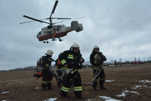 фото В Тверской области прошли межрегиональные учения по ликвидации природных пожаров