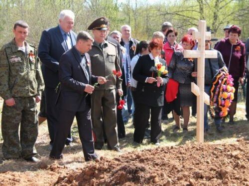 фото В преддверии Дня Победы в Нелидовском районе состоялось торжественное перезахоронение останков бойцов, защищавших район в годы ВОВ