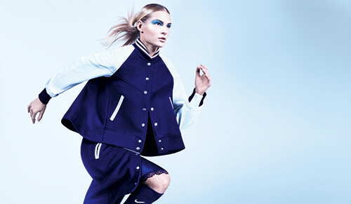 Дарья Клишина стала лицом рекламной кампании совместной коллекции одежды NikeLab и Sacai