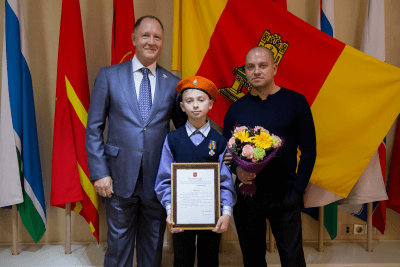 12-летний житель Западной Двины получил награду "За мужество в спасении"