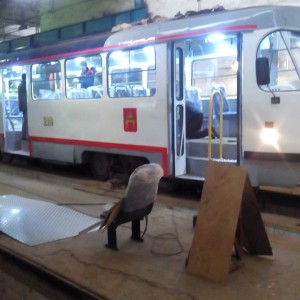 фото В трамвайном парке Твери продолжается капитальное обновление вагонов