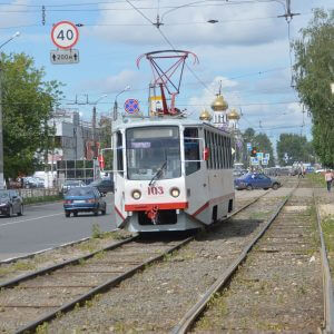 фото Трамвайные вагоны, переданные Москвой, после обкатки вышли на линию