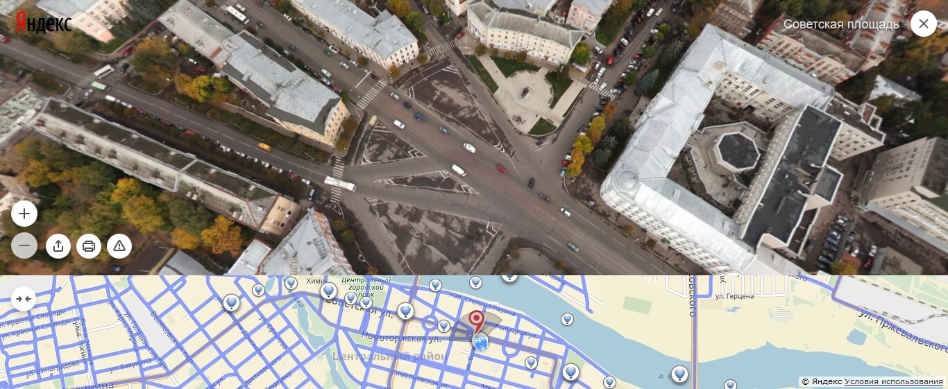 Сервис "Яндекс.Карты" обновил панорамы Твери