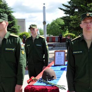 фото В Тверской области состоялось захоронение останков бойца Красной Армии Сергея Бобрикова, переданных из Эстонии