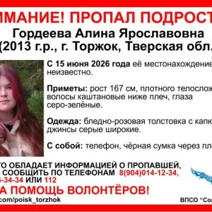 фото В Торжке пропала девочка-подросток